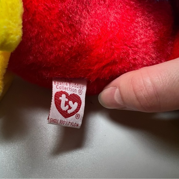 Beanie Buddies babies TY 1999 vintage large Jabber parrot 10" PE pellets - Picture 3 of 5